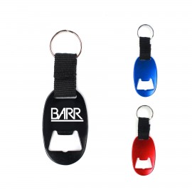 Personalized Oval Beer Bottle Opener Keychain