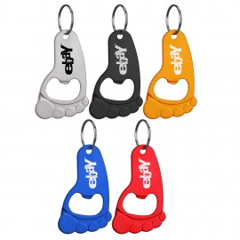Foot Shaped Bottle Opener Key Holder with Logo  Foot Shaped Bottle Opener Key Holder with Logo