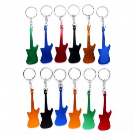 Custom Guitar Shape Bottle Opener Keychain