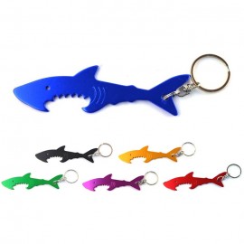 Shark Bottle Opener Keychain with Logo