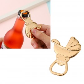 Baby Carriage Shape Metal Bottle Opener with Logo  Baby Carriage Shape Metal Bottle Opener with Logo