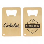 Personalized Credit Card Brushed Gold Bottle Opener