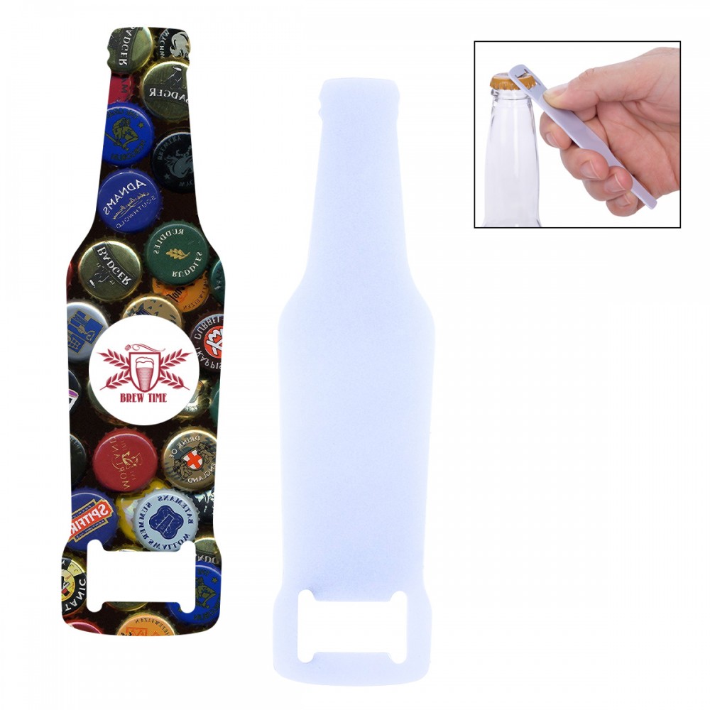 Custom Full Color Bottle Shaped Bottle Opener