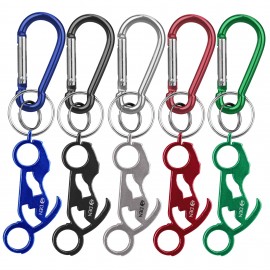Motorcycle Shaped Bottle Opener Key Holder and Carabiner with Logo