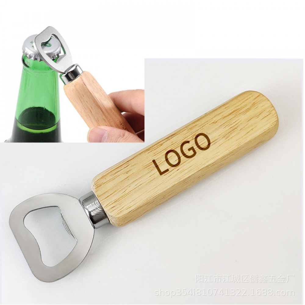 Customized Reuseable Wooden Bottle Opener