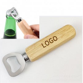 Reuseable Wooden Bottle Opener with Logo