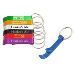 Bottle Opener w/ Key Ring- Close Out with Logo