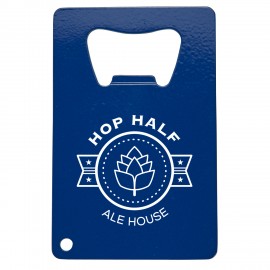 Stainless Steel Credit Card Bottle Opener with Logo