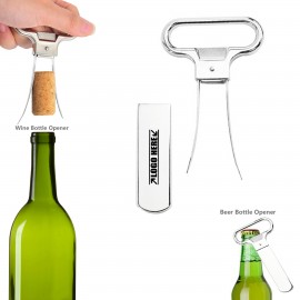 Custom Metal 2 IN 1 Wine Bottle Opener  Custom Metal 2 IN 1 Wine Bottle Opener