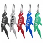 Parrot Shaped Bottle Opener Key Holder with Logo