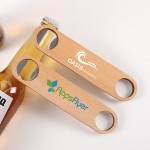 Stainless Steel Bottle Opener with Logo