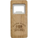 Personalized Bamboo Bottle Opener: Rectangular