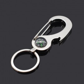 Metal Opener Compass Keychain with Logo