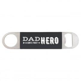 Personalized Black Silicone & Stainless Steel Bottle Openers