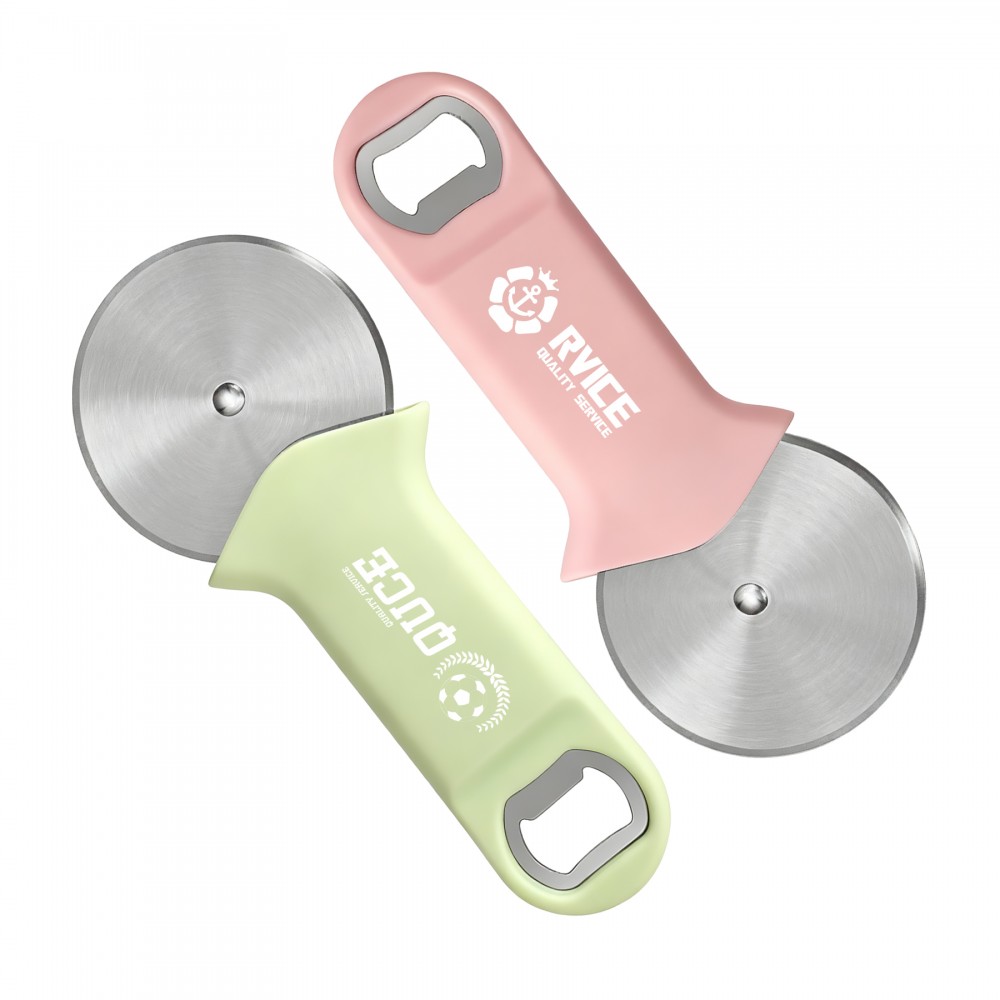 Custom Multi-Fuctional Pizza Roller Cutter With Bottle Opener