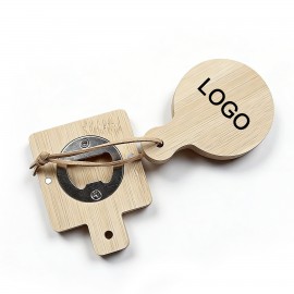 Custom Solid Wood Magnetic Refrigerator With Wine Bottle Opener