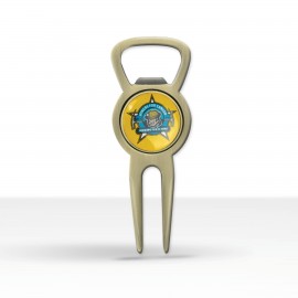 Combo Bottle Opener/Divot Tool (Photoart) with Logo