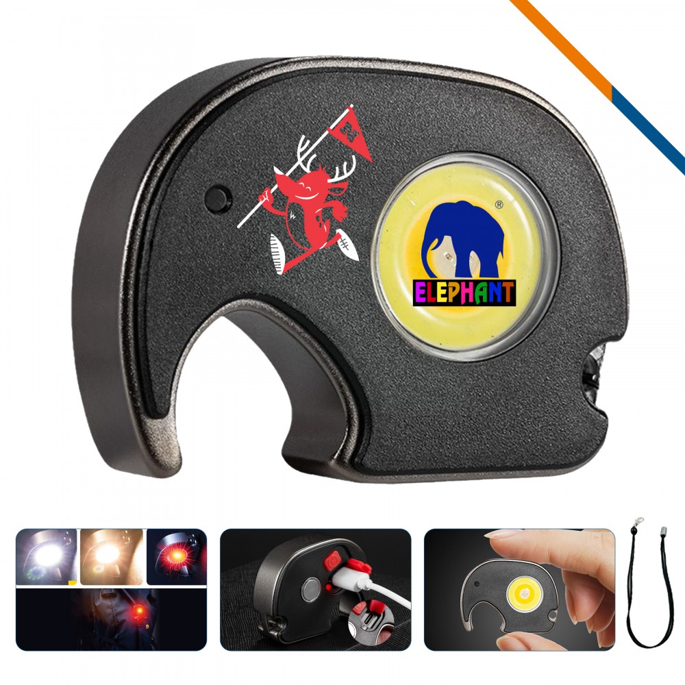 Mini Elephant Flashlight with Logo