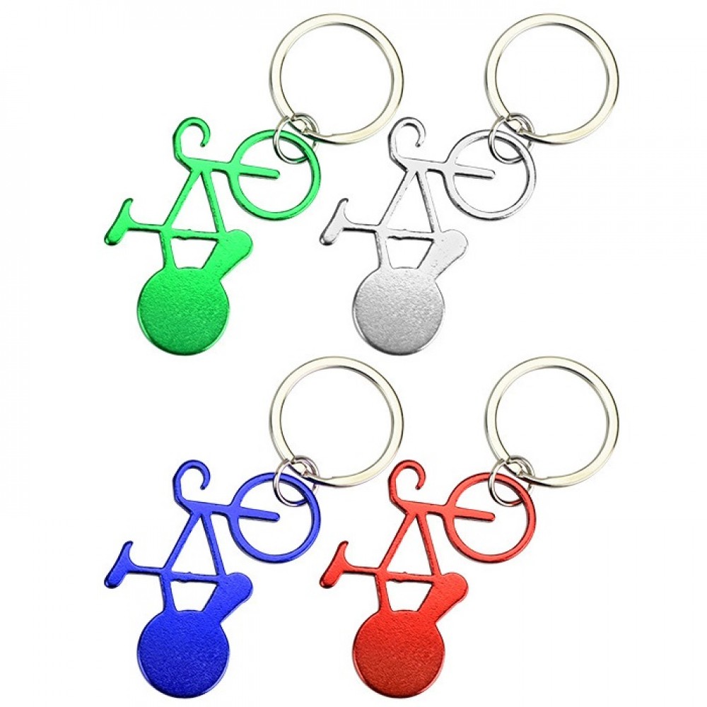 Customized Bike Bottle Opener Keychain