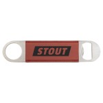 Leatherette Bottle Opener - BTTL05-11D with Logo