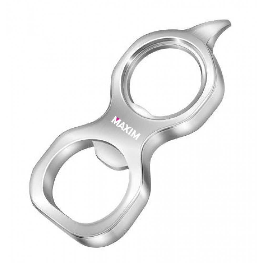 Logo Branded Multifunctional Beer Bottle Opener Stainless Steel White