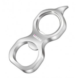 Logo Branded Multifunctional Beer Bottle Opener Stainless Steel White