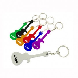 Personalized Guitar Shape Aluminum Bottle Opener Key Chain  Personalized Guitar Shape Aluminum Bottle Opener Key Chain