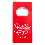 Rectangle Metal Bottle Opener with Magnet with Logo