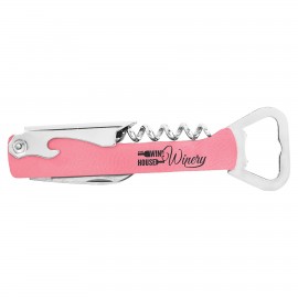 Personalized Leatherette Wine Bottle Opener - BTTL02-06D
