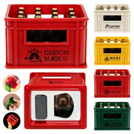 Creative Beer Box Bottle Opener Magnetic Refrigerator Sticker Magnet with Logo