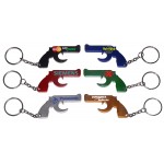 Gun Shape Bottle Opener with Key Chain (Large Quantities) with Logo