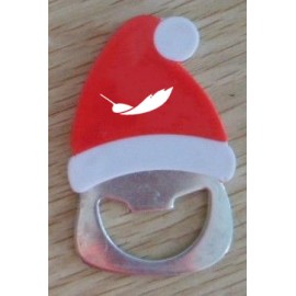 Christmas Hat Bottle Opener with Logo