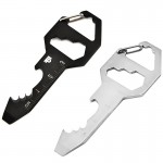 7-in-1 Stainless Steel Key Shaped Multi-tool Pocket Tools Custom Imprinted