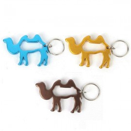 Logo Branded Hollow Camel Bottle Opener Keychain