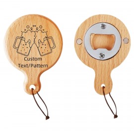 Custom Magnetic Wood Bottle Opener