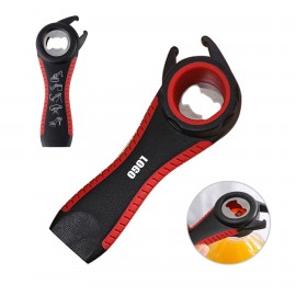 Multi Functional Five-in-One Plastic Can Opener with Logo  Multi Functional Five-in-One Plastic Can Opener with Logo