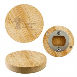 Bamboo Bottle Opener with Logo