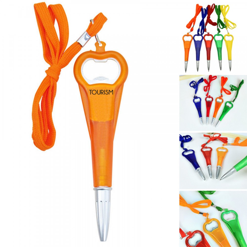 Bottle Opener Pen with Logo