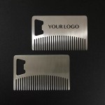 Promotional Comb Design Credit Card Bottle Openers