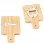 Magnetic Bamboo Square Opener with Logo