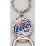 Round Key Chain with Bottle Opener and Full Color Epoxy Dome Custom Printed