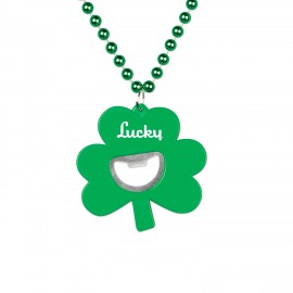 Shamrock Bottle Opener Medallion with Logo