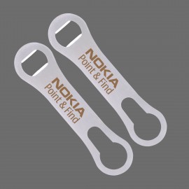Custom Silver Long Neck Bottle Opener (7 3/8"x1 7/8")