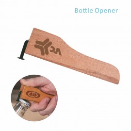 Wooden Handle Style Bottle Opener with Logo  Wooden Handle Style Bottle Opener with Logo
