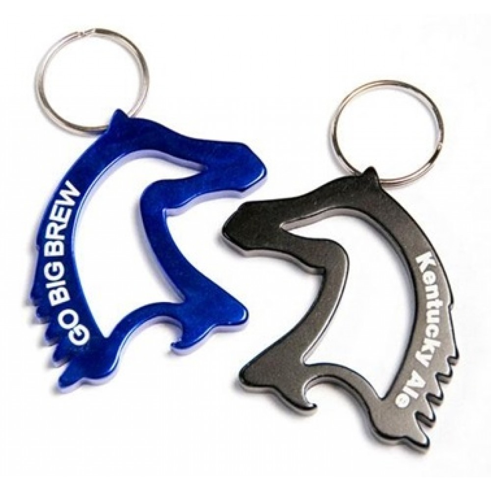 Custom Imprinted Aluminum Horse Head Bottle Opener Keychain Custom Imprinted Aluminum Horse Head Bottle Opener Keychain