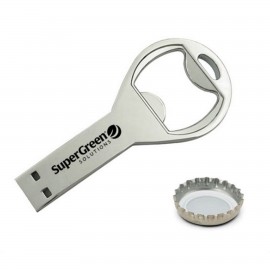 Logo Branded Bottle Opener Key USB Drive -2GB