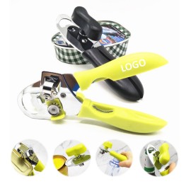 Stainless Steel 4 In 1 Can Opener with Logo  Stainless Steel 4 In 1 Can Opener with Logo