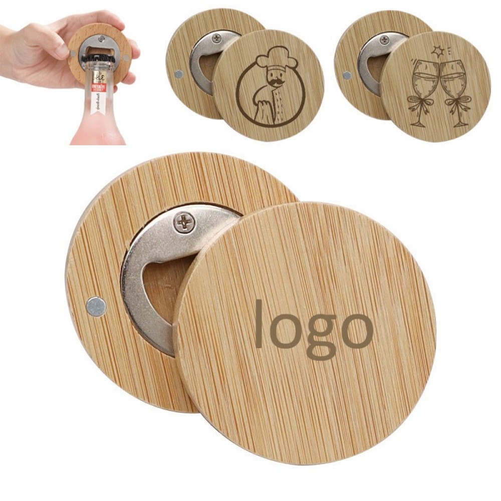 Eco-Friendly Wooden Opener with Magnetic with Logo