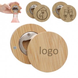 Eco-Friendly Wooden Opener with Magnetic with Logo