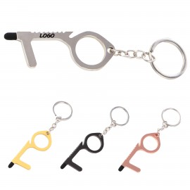 EDC Touchless Door Opener Clean Keychain Custom Imprinted